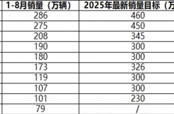 中国头部车企25年最新销量目标完成率分化，比亚迪领跑新能源转型浪潮